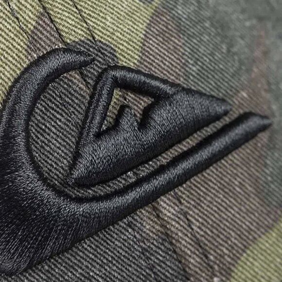 Quiksilver Mens Grounder Camo Snapback Adjustable Baseball Trucker Cap Hat - Picture 3 of 3